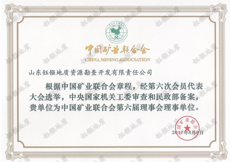 中国矿业联合会理事单位